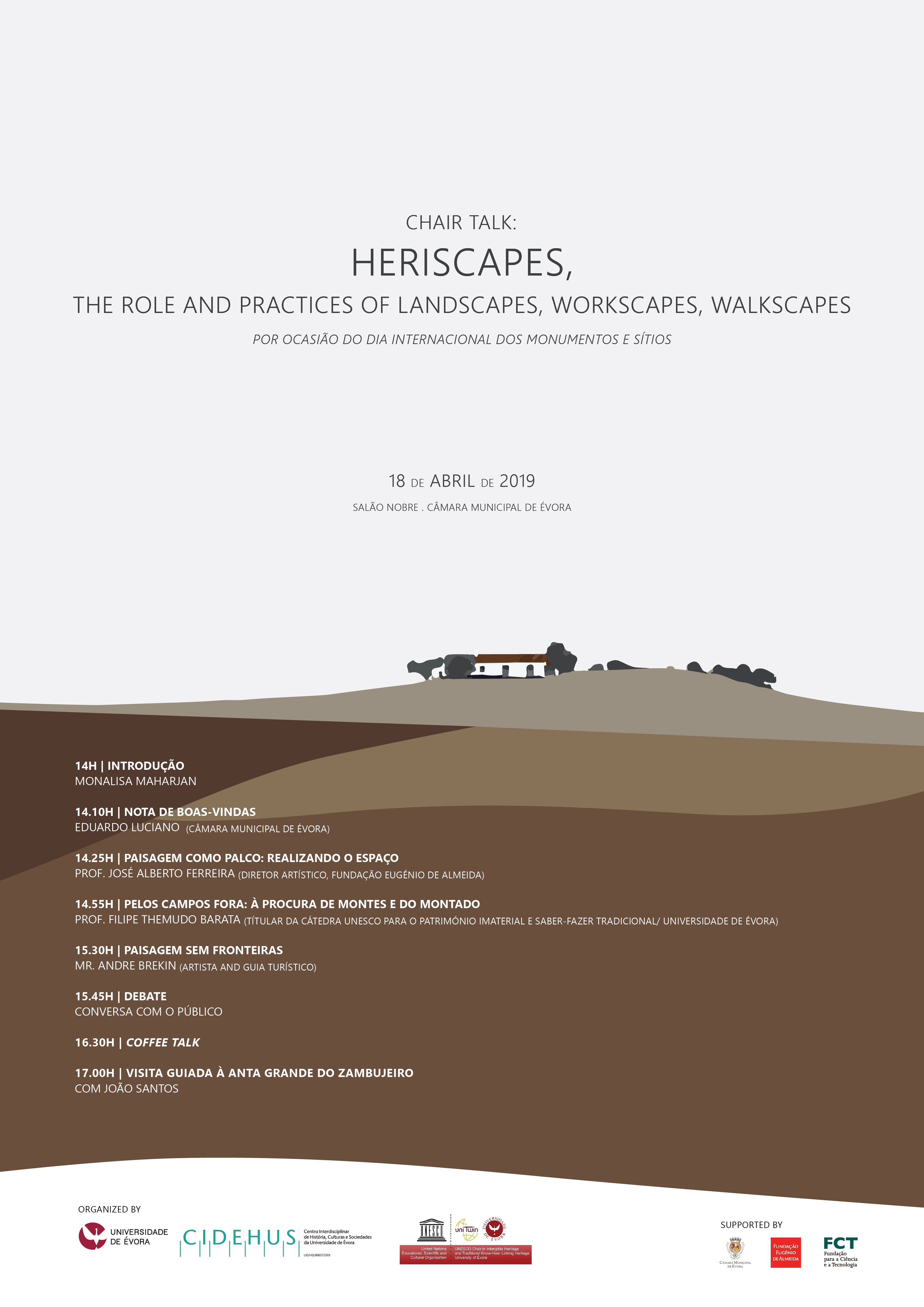  HERISCAPES, the role and practices of landscapes, workscapes, walkscapes 
